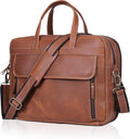 18 Inch Full Grain Leather Briefcase messenger shoulder bags for men and women