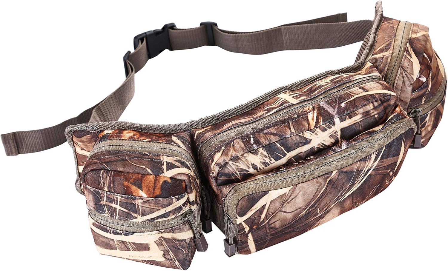 Camo Hunting Fanny Pack Military Waist Bag Hip Belt Bumbag Pouch for Hiking Climbing Outdoor