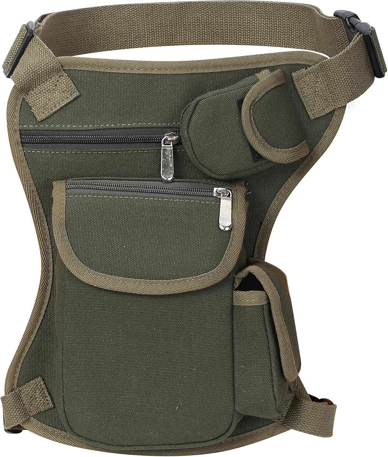 Canvas Waist Bag Fanny Pack Racing Drop Leg Bag Motorcycle Outdoor Bag