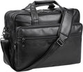 Leather Laptop Bag, Men's 15.6 Inche 17.3 Inche Messenger Briefcase Business Satchel Computer Handbag Shoulder Bag